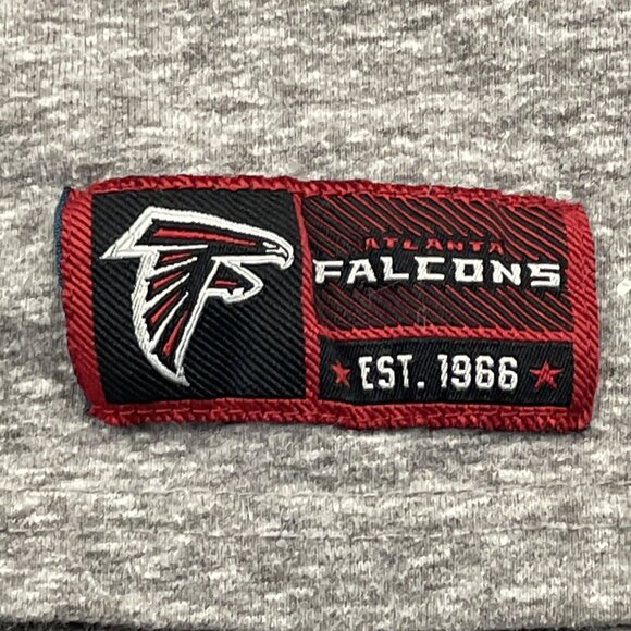 NFL Atlanta Falcons T-Shirt Men’s M Gray Short Sleeve Crew Neck Cotton Blend - Picture 6 of 9